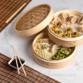 100% natuurlijke bamboe dumpling stoombootmand voedsel stoomboten